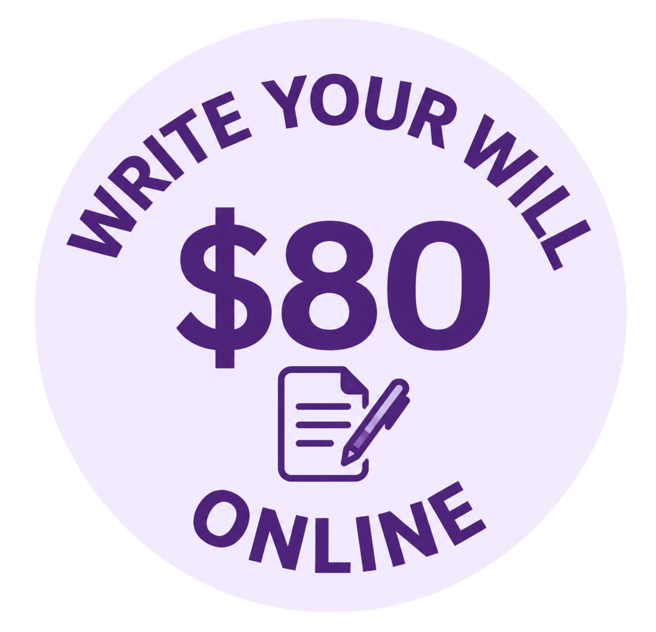 Write your will $80 online
